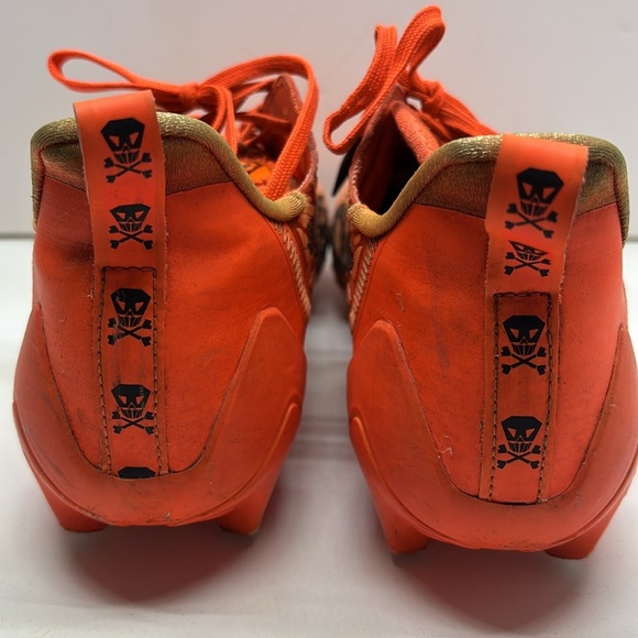 Adidas Men's Adizero Orange Low Top Lace Up Football Cleats Size US 8 - Picture 6 of 10